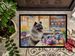 Decorating Easter Keeshond Doormat Front Door Mat Indoor Outdoor Rugs For Entryway, Non Slip Washable Low Pile, 24H X 36W_maomaolike.com