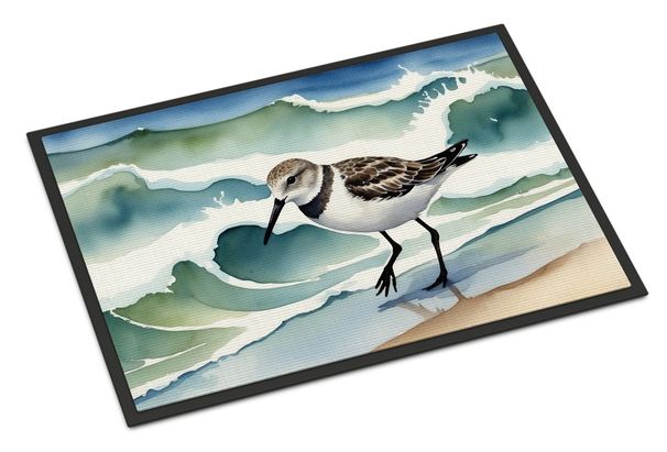 Sanderling Racing The Tide Doormat Front Door Mat Indoor Outdoor Rugs For Entryway, Non Slip Washable Low Pile, 24H X 36W_maomaolike.com