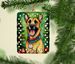 Belgian Malinois Christmas Porcelain Ornament Christmas Tree Hanging Decorations For Home Christmas Holiday, Rectangle, Gift, Multicolor_maomaolike.com