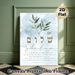 Shalom Biblical Verse Painting Poster, Soft Watercolor Olive Branch & Elegant Script Poster, Inspiring Religious Art Ideal For Home, Prayer Space And_maomaolike.com