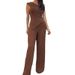 Women's solid color oblique collar striped elastic slim fit knitted sweater and pants suit for women_maomaolike.com