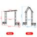 Metal Garden Arch With Adjustable Width W68.11''~W94.29'' Climbing Plants Support Rose Arch Outdoor Black_maomaolike.com
