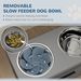 Elevated Dog Bowls, Large Breed Raised Dogs Bowl Stand With 2 Stainless Steel Bowls, Storage Drawer And Slow Feeder Mat_maomaolike.com