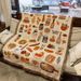 Gourmet Dining Commercial Shop Throw Wall Fabric Decorative Painting Home Single Seat Sofa Blanket_maomaolike.com
