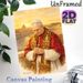 Pope Leo XIV Religious Figure Painting Poster, Warm-toned Watercolor Style Poster, Reverent Depiction Of The Pope In Ceremonial Robes With Vatican_maomaolike.com