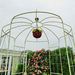 Metal Garden Arch Iron Garden Arbors Gazebo Dia 81.3'' X 114.2'' High Birdcage Shape Pergola Pavilion For Wedding Ceremony Cream White_maomaolike.com