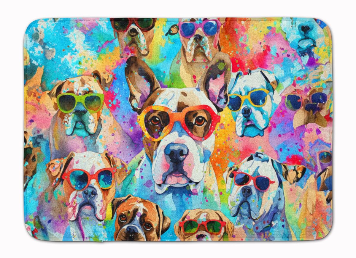 Boxer Hippie Dawg Memory Foam Kitchen Mat Machine Washable Anti-Fatigue Mat Cushion Comfort Bath Mat Or Kitchen Rug_maomaolike.com