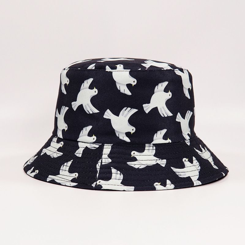 Hot Sale Bucket-Hats Men Women letter Print Bob Fisherman Cat Cotton Fashion Anti-sun Hip Hop Panama Hat 2024 New_maomaolike.com