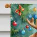 Norfolk Terrier Christmas Reindeer House Flag Large Porch Sleeve Pole Decorative Outside Yard Banner Artwork Wall Hanging, Polyester, House Size, Multicolor_maomaolike.com