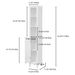 66.92" Tall Bathroom Storage Cabinet With Adjustable Shelves,Slim 1 Doors Freestanding Cabinet With Anti-Tip, Open Compartments, For Home, Small Spaces, Bathroom,Kitchen, Living Room_maomaolike.com