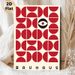 Bauhaus Geometric Eye Painting Poster, Minimalist Bold Red Geometric Pattern With Eye Motif Poster, Modern Artistic Decor Ideal For Living Room_maomaolike.com