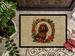 American Water Spaniel Christmas Flowers Doormat Front Door Mat Indoor Outdoor Rugs For Entryway, Non Slip Washable Low Pile, 24H X 36W_maomaolike.com