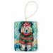 Tibetan Mastiff Christmas Porcelain Ornament Christmas Tree Hanging Decorations For Home Christmas Holiday, Rectangle, Gift, Multicolor_maomaolike.com