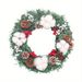 Christmas Ornaments 12in Christmas Wreath Artificial Wreath Door Hanging Window Props Background Christmas Tree Accessories_maomaolike.com