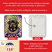 Rottweiler King Of Mardi Gras Porcelain Ornament Christmas Tree Hanging Decorations For Home Christmas Holiday, Rectangle, Gift, Multicolor_maomaolike.com