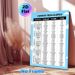 Spanish Regular Verbs Painting Poster, Clear Structured Chart-style Poster, Useful Tool For Learning Spanish Verb Conjugations, Suitable For Language_maomaolike.com