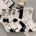 Unisex Socks Female ins Hipster high appearance level Mid-tube socks Student Sport Mid-tube socks couple socks_maomaolike.com