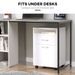 Mobile Storage Cabinet Organizer With Drawer And Cabinet, Printer Stand With Castors, White_maomaolike.com