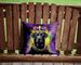 Labrador Retriever King Of Mardi Gras Throw Pillow Machine Washable, Indoor Outdoor Decorative Pillow For Couch, Bed Or Patio, 14Hx14W_maomaolike.com