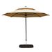 Round Cantilever Umbrella With Center Pole, Beige Base Not Included_maomaolike.com