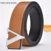 HOT New Fashion Designer Smooth Alloy Letter Buckle Leather Men's and Women's Belts_maomaolike.com