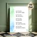 Inspirational Daily Mantra Painting Poster, Soft Watercolor Green & Blue Accent Poster, Uplifting Positive Affirmations To Cultivate Peaceful Mood_maomaolike.com