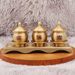 Brass Supply Tea Buddhist Supplies Buddha Household Offering Fruit Three-Linked Holy Water Cup Crafts_maomaolike.com