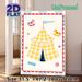 Circus Tent Themed Painting Poster, Bright Cartoon Circus Tent With Rocking Horses & Candies Poster, Playful Whimsical Decor Ideal For Home Lounge And_maomaolike.com