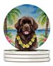 Newfoundland Luau Large Sandstone Coasters Pack Of 4 Absorbent Round Coasters Decor Gifts For Men Or Women, 4 In, Multicolor_maomaolike.com