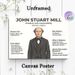 John Stuart Mill Philosophy Educational Painting Poster, Informative Minimalist Philosopher Profile Poster, Educational Reference With Core Ideas For_maomaolike.com