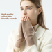 Autumn And Winter German Velvet Half Finger Gloves For Women Winter Student Writing Office Typing Exposed Five Fingers, And Velvet Warm Gloves_maomaolike.com