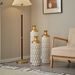 Floor Metal Vase Modern Style Decoration Home Droplet Shaped White Metal Vase 3-piece Set Gorgeous Home Decoration Large Glazed Metal Vase_maomaolike.com