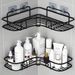1pc Wall Mounted Bathroom Shelf, Shower Caddy Rack, No Punching Triangle Storage Rack For Bathroom Kitchen, Bathroom Accessories_maomaolike.com
