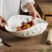 Rock Pattern Shell High-end Household Ceramic 2025 New Light Luxury Large Steamed Fish Soup Plate Hotel Tableware_maomaolike.com