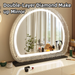LED Lighted Makeup Home Desktop HD Vanity Table Large Ins Style Fill Light Mirror For Bedroom_maomaolike.com