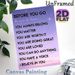Inspirational Affirmation Painting Poster, Dreamy Purple Starry Sky Poster, Uplifting Positive Message Decor Idea For Bedroom, Office And Living Room_maomaolike.com