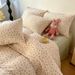 Wholesale A-Class American Country Style Soft Wrinkled Double Layer Gauze 4-Piece Small Floral Pure Cotton Four-Piece Set_maomaolike.com