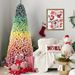 7.5ft PVC Rainbow Flocking Tree_maomaolike.com