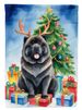 Black Chow Chow Christmas Reindeer House Flag Large Porch Sleeve Pole Decorative Outside Yard Banner Artwork Wall Hanging, Polyester, House Size, Multicolor_maomaolike.com