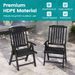 Foldable Patio Chair All-Weather HDPE Outdoor Dining Chair With Armrest For Indoor And Outdoor Settings, Living Room, Balcony, Porch, Patio, Etc_maomaolike.com
