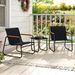 3 Pieces Patio Bistro Set Outdoor Fabric Conversation Set Up To 330 Lbs For Porch, Patio, Balcony And Other Small Spaces_maomaolike.com