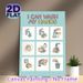 Hand Washing Steps Painting Poster, Clear Cartoon-style Step-by-step Guide Poster, Visual Handwashing Instruction Suitable For Bathroom, Public_maomaolike.com