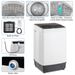 Full-Automatic Washing Machine Top Load Portable Compact Laundry Washer Spin With Drain Pump,10 Programs 8 Water Level Selections With LED Display 17.8 Lbs Capacity, Black_maomaolike.com