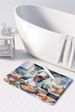 French Bulldog The Chef Memory Foam Kitchen Mat Machine Washable Anti-Fatigue Mat Cushion Comfort Bath Mat Or Kitchen Rug_maomaolike.com