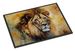 Lion Doormat Front Door Mat Indoor Outdoor Rugs For Entryway, Non Slip Washable Low Pile, 24H X 36W_maomaolike.com