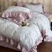 French High-End Printed Winter Milk Velvet Four-Piece With Fleece Lining, Thickened Princess Style Bedding Set_maomaolike.com