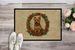 Norwich Terrier Christmas Flowers Doormat Front Door Mat Indoor Outdoor Rugs For Entryway, Non Slip Washable Low Pile, 24H X 36W_maomaolike.com