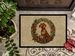 Vizsla Christmas Flowers Doormat Front Door Mat Indoor Outdoor Rugs For Entryway, Non Slip Washable Low Pile, 24H X 36W_maomaolike.com