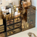 High-end Makeup Room Mask Storage Box Lipstick Makeup Brush Organizer Skincare Lotion Perfume Display Vanity Box_maomaolike.com