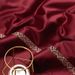 Elegant And Luxurious 100S Satin Long-Staple Cotton Four-Piece Set In Burgundy For Wedding Celebration Bedding 1.8m_maomaolike.com